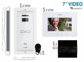 KIT VIDEO 7” smart+ · 4 Fire, alb aplicat 1 FAMILIE,VKM.P1SR.T7S4.ELW04