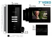 KIT VIDEO 7” smart+ · 4 Fire,negru incastrat 3 FAMILII,VKM.P3FR.T7S4.ELB04