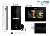 KIT VIDEO 7” smart+ · 4 Fire,negru aparent 1 FAMILIE,VKM.P1SR.T7S4.ELB04